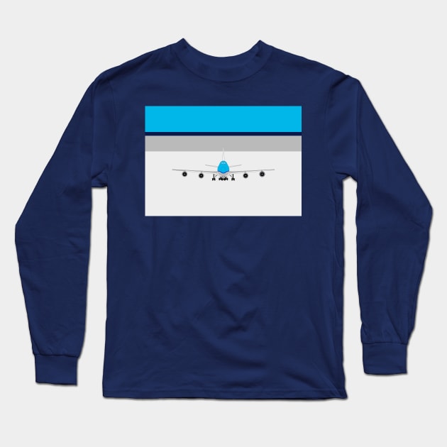 KLM Airways Queen of the Skies Boeing 747 Long Sleeve T-Shirt by ontherails